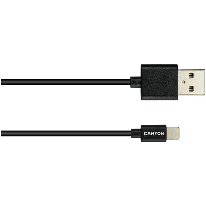 CANYON cable MFI-1 Lightning 12W 1m Black [2]