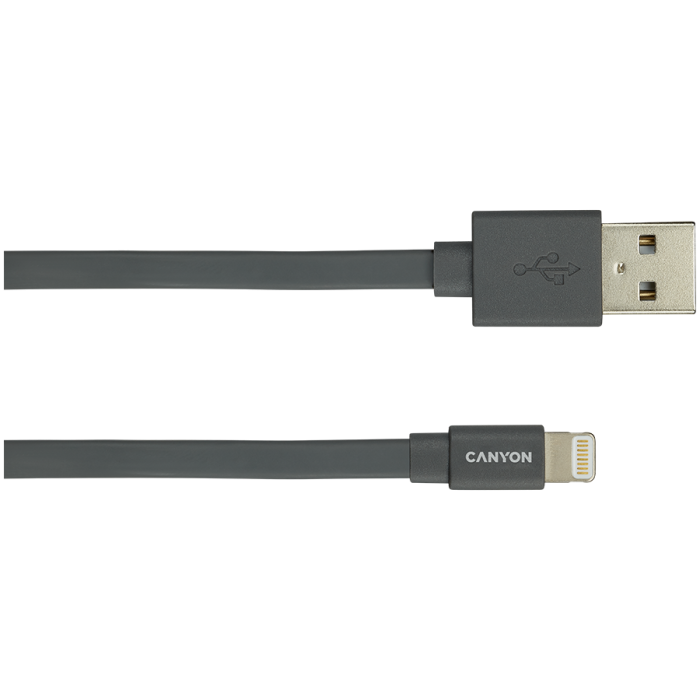 CANYON cable MFI-2 Lightning 12W 1m Dark Grey [2]