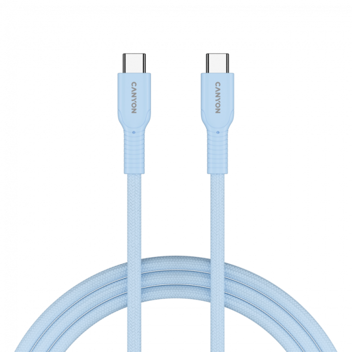 CANYON cable OnWire 60CL C-C 60W COLOR Braided 1m Light Blue [4]