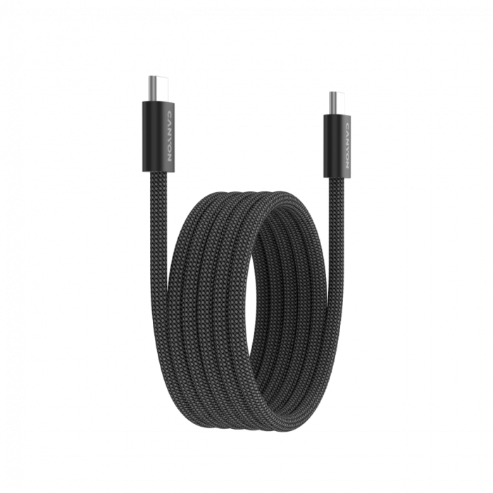 CANYON cable OnWire 60MG C-C 60W Magnet Braided 1m Black [5]