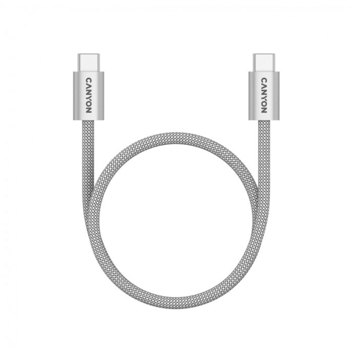CANYON cable OnWire 60MG C-C 60W Magnet Braided 1m Light Grey [4]