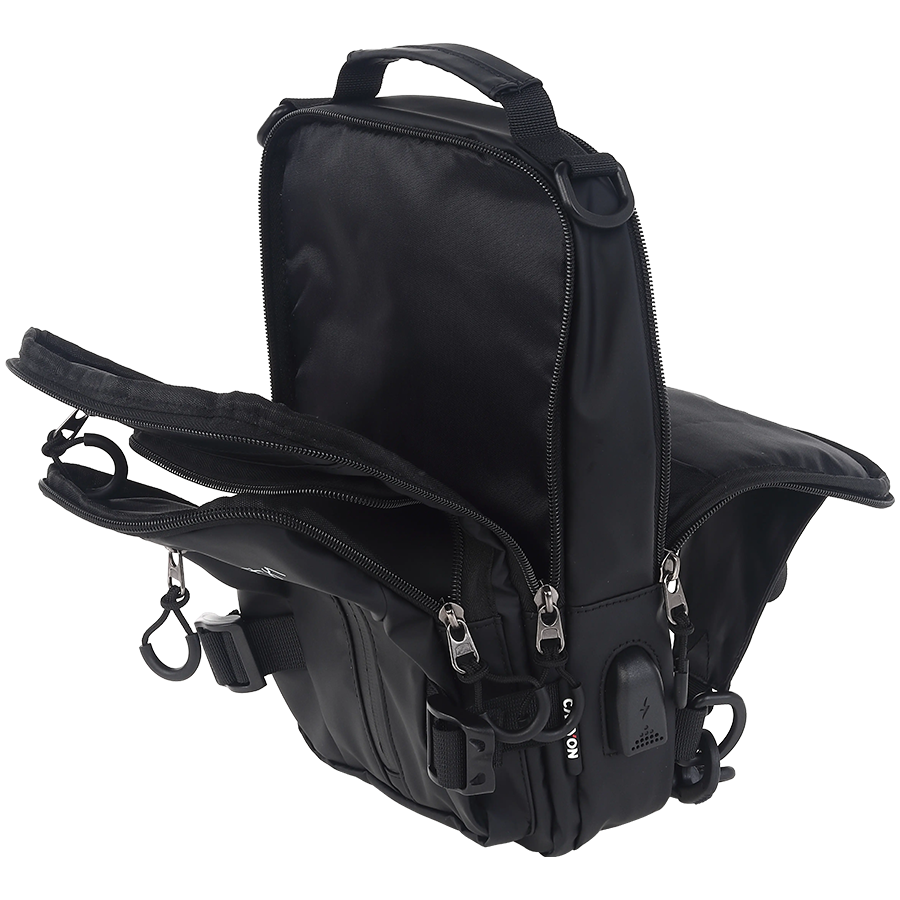 CANYON CB-1, fanny pack 290MM x160MM x90MMBlackExterior materials: 100% PolyesterInner materials:100% Polyester [7]