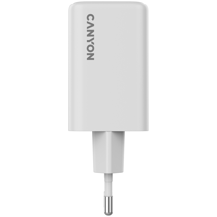 CANYON charger CU65ACC GaN 65W 2xPD 1xQC EU White [2]