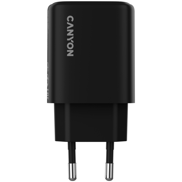 CANYON charger OnCharge 200 20W 1xPD 1xQC EU Black [2]
