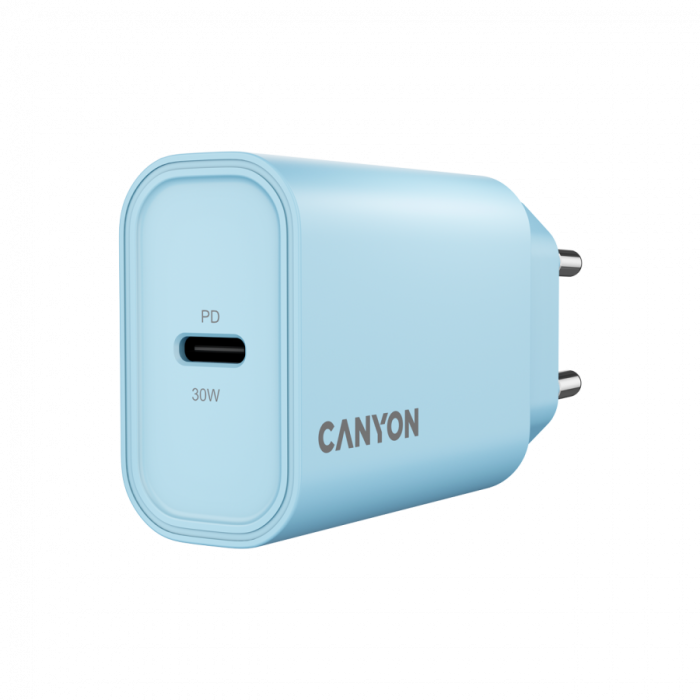 CANYON charger OnCharge 30CL Max Power 30W 1xPD EU Light Blue [2]