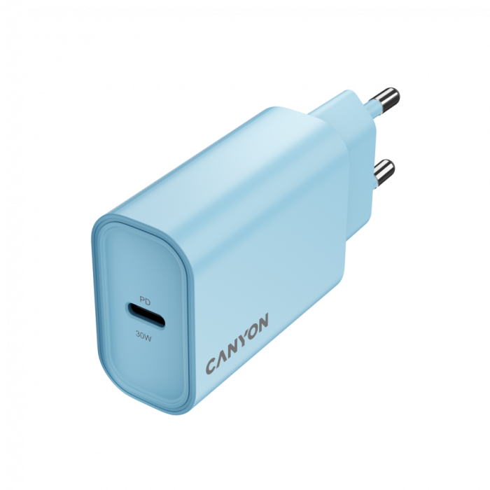 CANYON charger OnCharge 30CL Max Power 30W 1xPD EU Light Blue [3]