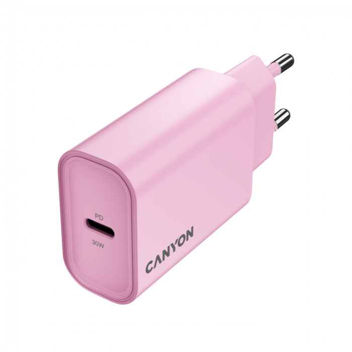 CANYON charger OnCharge 30CL Max Power 30W 1xPD EU Pink [2]