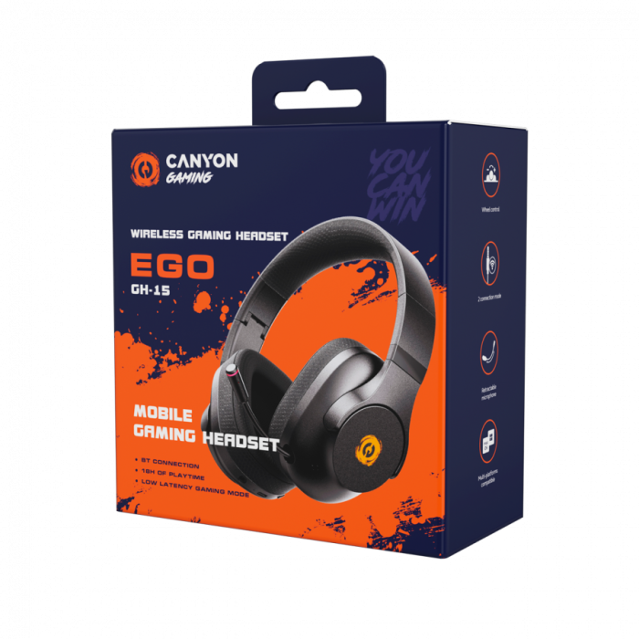 CANYON headset EGO GH-15 2in1 BT White [6]
