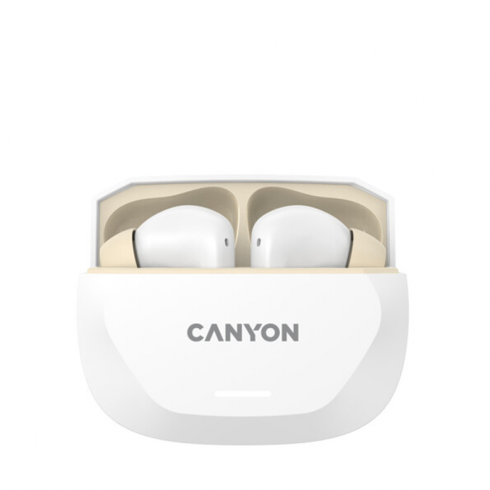 CANYON headset HEXAGON 7 TWS ANC+ENC Wireless Charge White Beige [2]