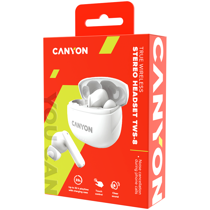 CANYON headset TWS-8 ENC White [5]