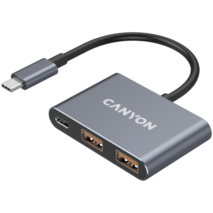 CANYON hub DS-3 3in1 USB-C Dark Grey [2]