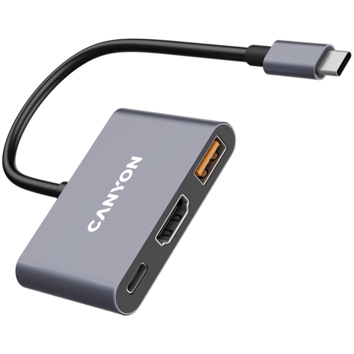 CANYON hub DS-4 3in1 USB-C Grey [3]
