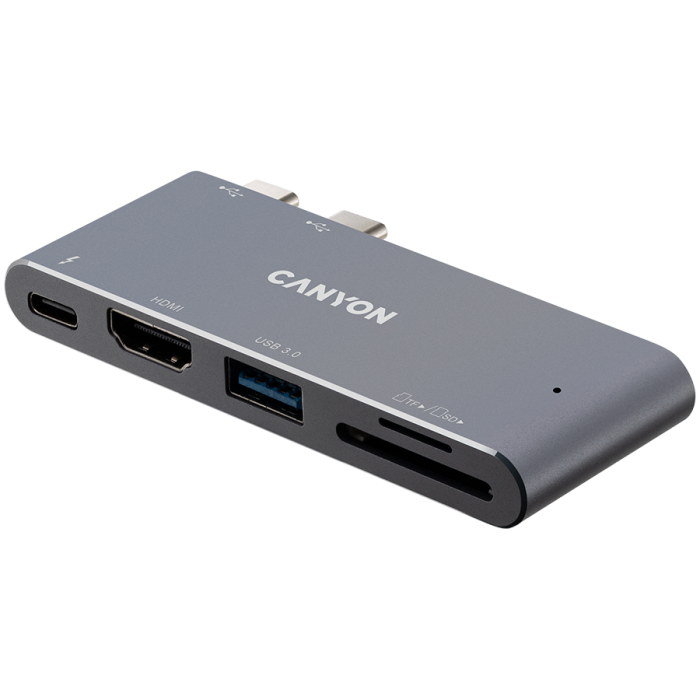 CANYON hub DS-5 5in1 Thunderbolt 3 4k Space Grey [2]