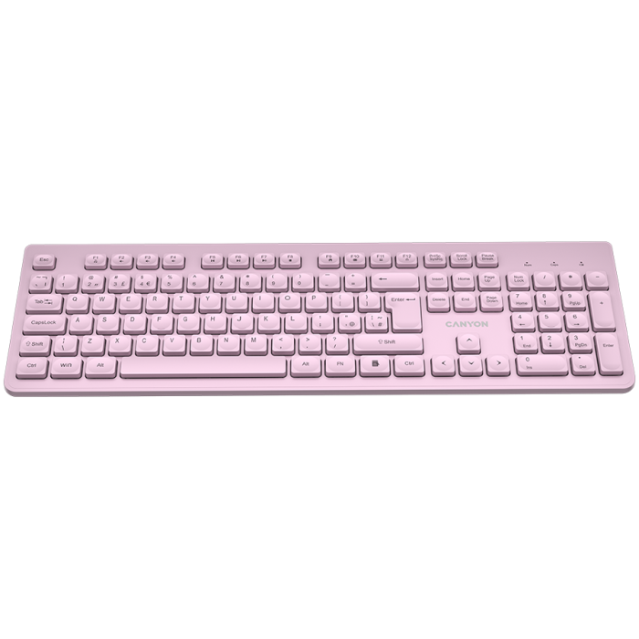 CANYON keyboard HKB-W01 UK/US AAA Wireless Pink [2]