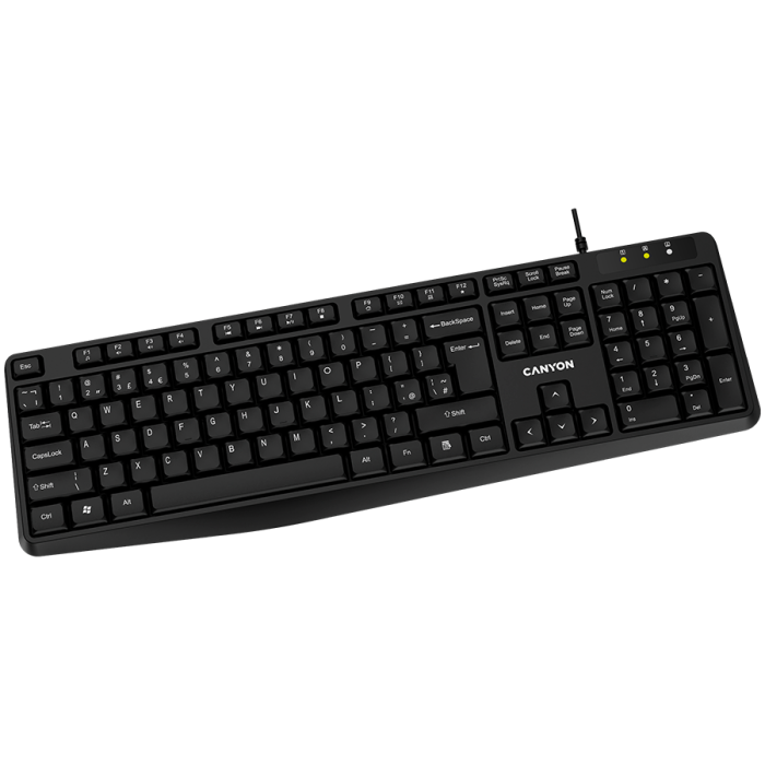 CANYON keyboard KB-1 UK Wired Black [2]