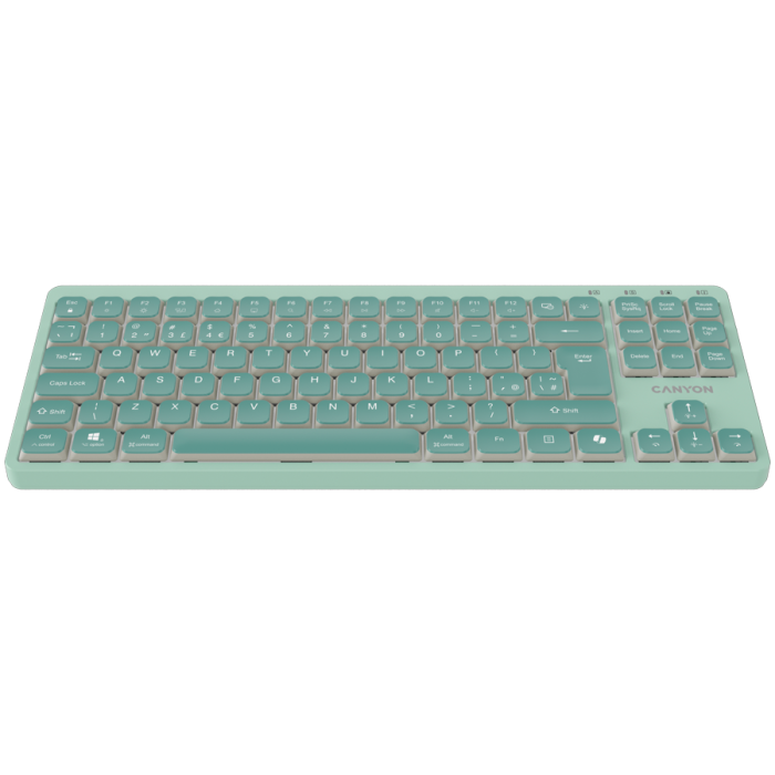 CANYON Keyboard OnType 10 Low Profile EN Wired Green [2]
