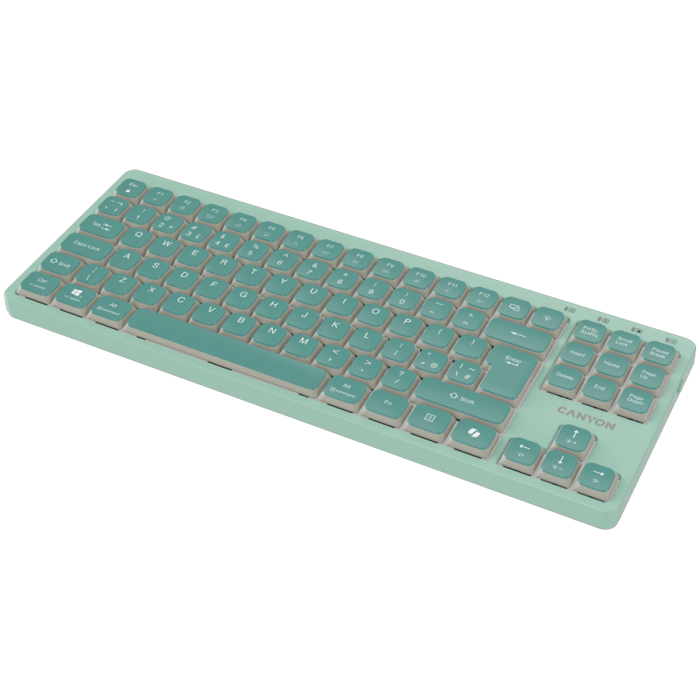 CANYON Keyboard OnType 10 Low Profile EN Wired Green [4]