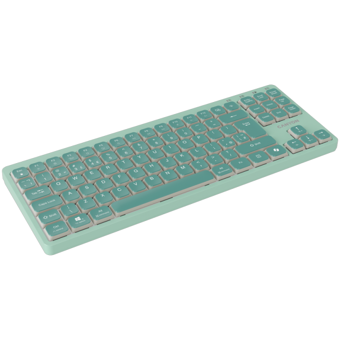 CANYON Keyboard OnType 10 Low Profile EN Wired Green [3]