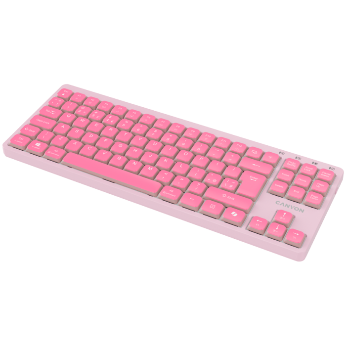 CANYON Keyboard OnType 10 Low Profile EN Wired Pink [4]