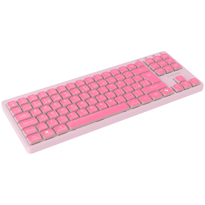 CANYON Keyboard OnType 10 Low Profile EN Wired Pink [3]