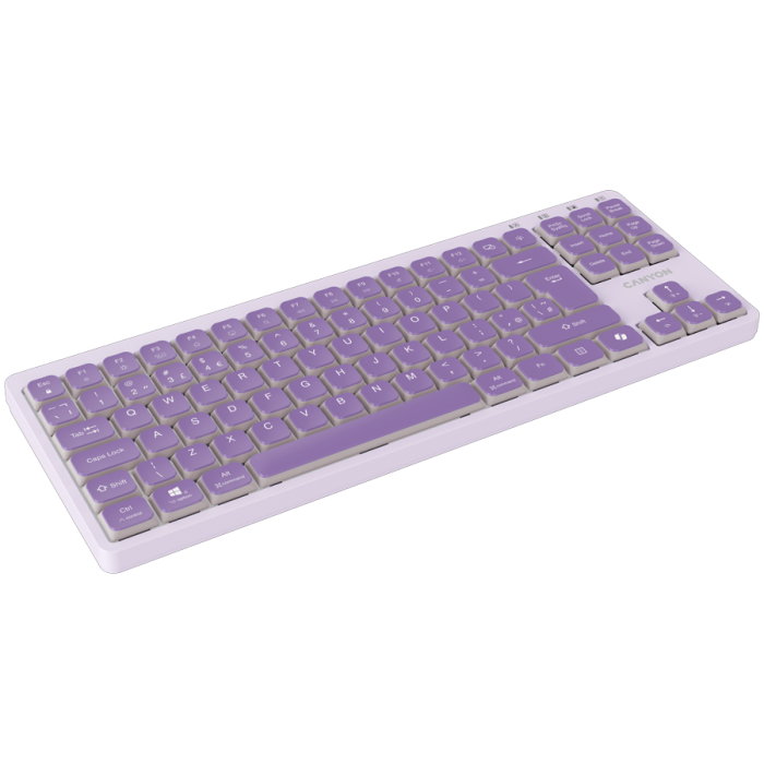 CANYON Keyboard OnType 10 Low Profile EN Wired Violet [3]