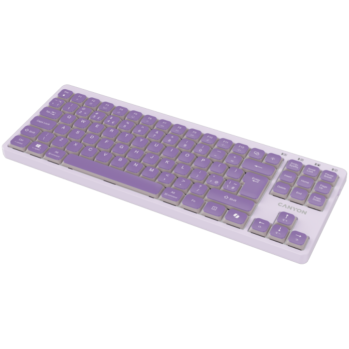 CANYON Keyboard OnType 10 Low Profile EN Wired Violet [4]