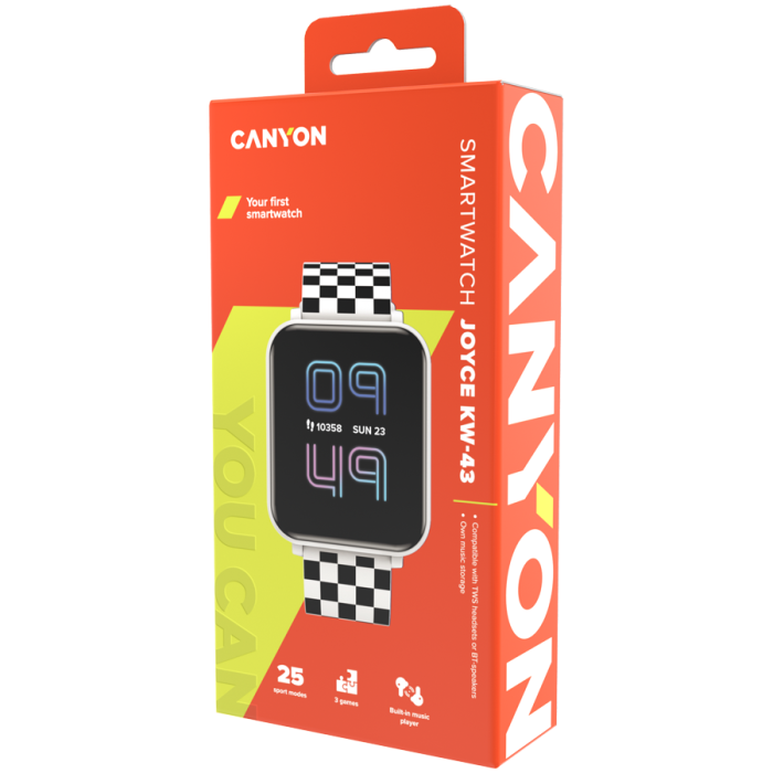 CANYON kids watch Joyce KW-43 DUAL BT Music White [7]
