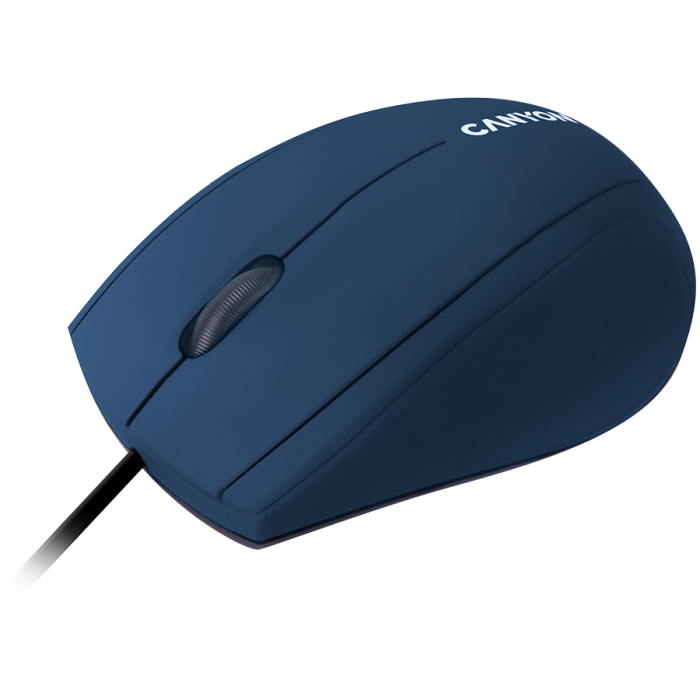 CANYON M-05, Wired Optical Mouse with 3 keys, DPI 1000 With 1.5M USB cable,Blue,size72*108*40mm weight:0.077kg [3]