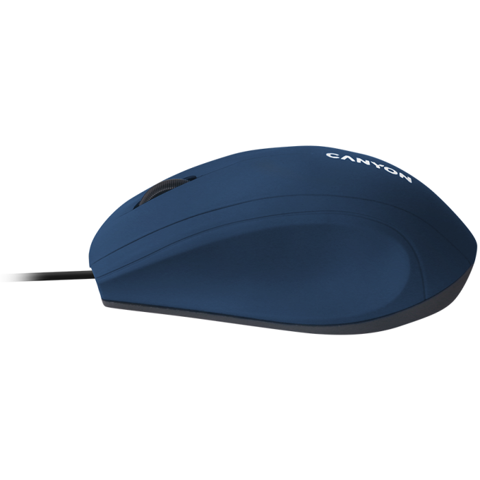 CANYON M-05, Wired Optical Mouse with 3 keys, DPI 1000 With 1.5M USB cable,Blue,size72*108*40mm weight:0.077kg [2]