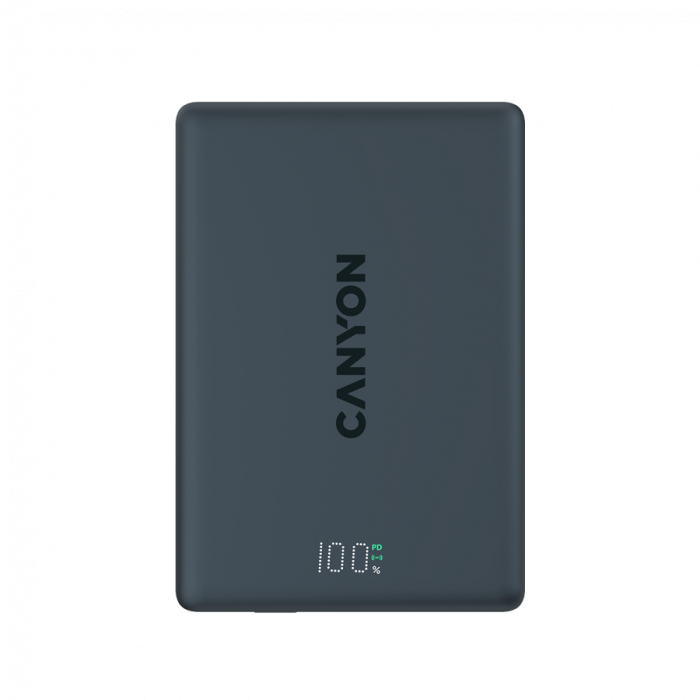CANYON magnetic power bank OnPower 500 PD20W 5000mAh Aluminium Interstellar Black [3]