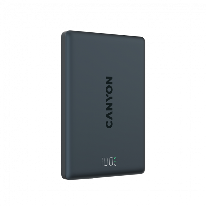 CANYON magnetic power bank OnPower 500 PD20W 5000mAh Aluminium Interstellar Black [4]