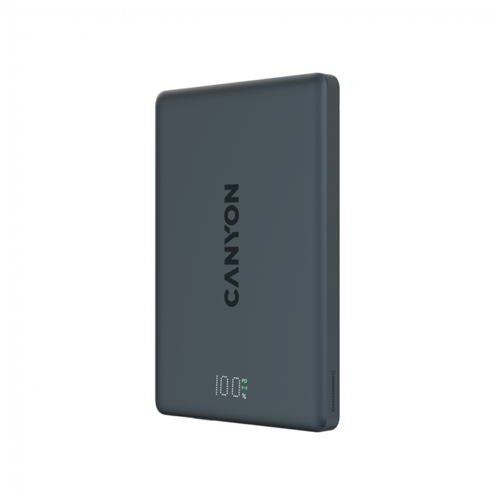 CANYON magnetic power bank OnPower 500 PD20W 5000mAh Aluminium Interstellar Black [2]