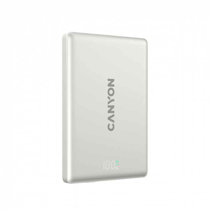CANYON magnetic power bank OnPower 500 PD20W 5000mAh Aluminium Star Grey [4]