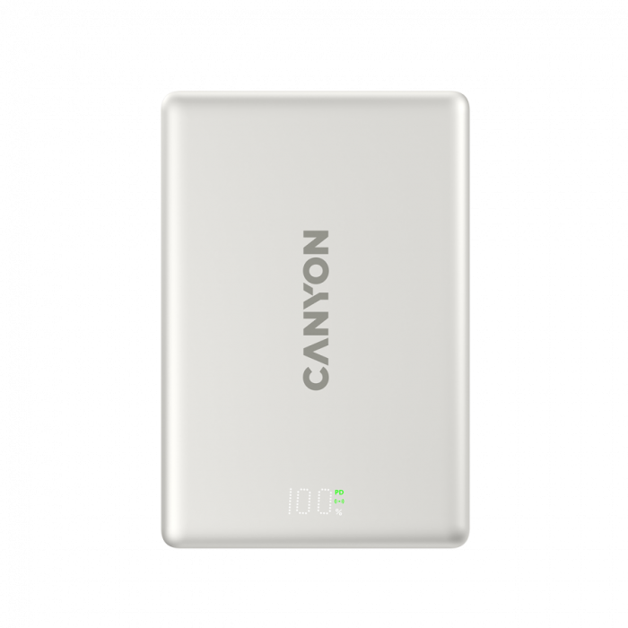 CANYON magnetic power bank OnPower 511 PD20W 10000mAh Aluminium Star Grey [3]