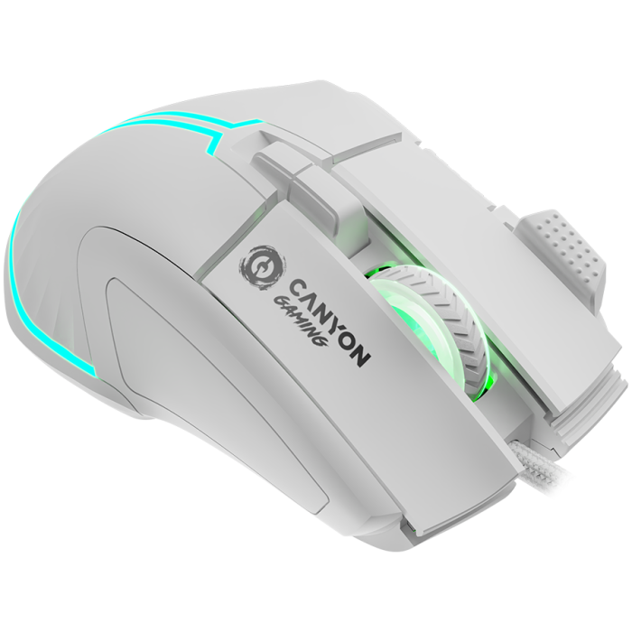 CANYON mouse Fortnax GM-636 RGB 9buttons Wired White [4]