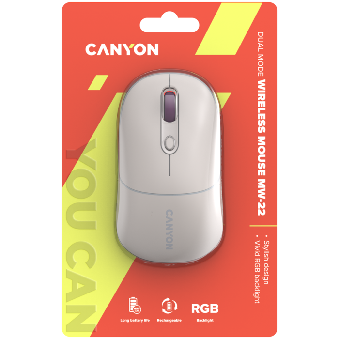CANYON mouse MW-22 2in1 BT/ Wireless Rice [6]