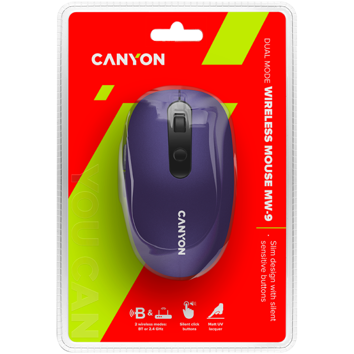 CANYON mouse MW-9 Dual-mode Wireless Violet [5]