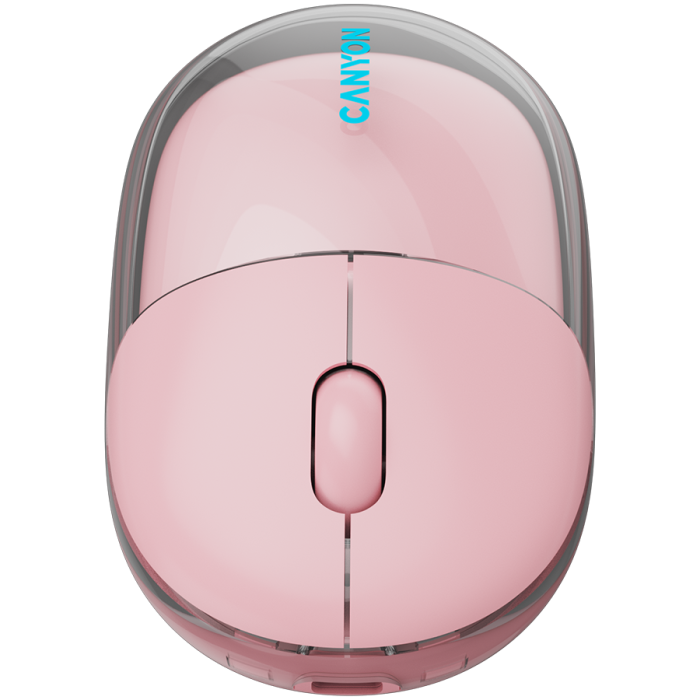 CANYON mouse OnClick 24 BT/ Wireless Transparent/Pink [9]