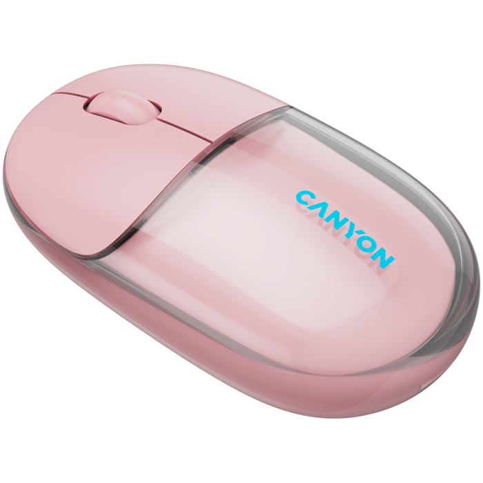 CANYON mouse OnClick 24 BT/ Wireless Transparent/Pink [3]