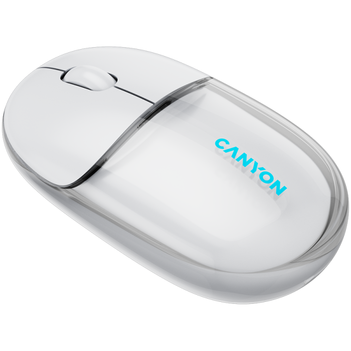 CANYON mouse OnClick 24 BT/ Wireless Transparent/White [3]