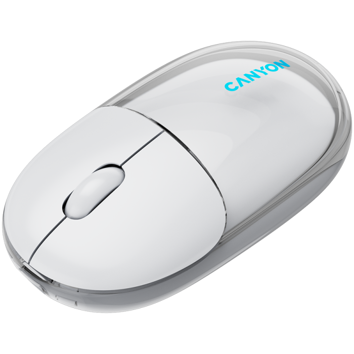 CANYON mouse OnClick 24 BT/ Wireless Transparent/White [5]