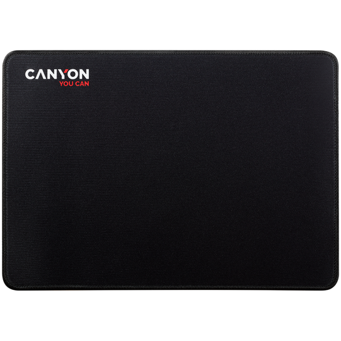 CANYON MP-4, Mouse pad,350X250X3MM,Multipandex,fully black with our logo (non gaming),blister cardboard [1]