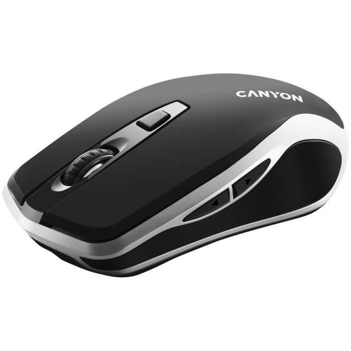 CANYON MW-19, 2.4GHz Wireless Rechargeable Mouse with Pixart sensor, 6keys, Silent switch for right/left keys,Add NTCDPI: 800/1200/1600, Max. usage 50 hours for one time full charged, 300mAh Li-poly b [4]