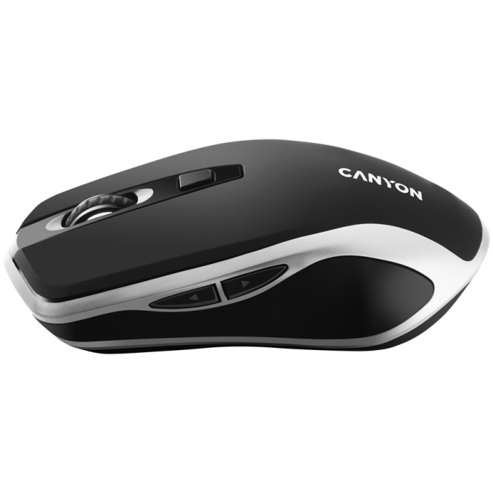 CANYON MW-19, 2.4GHz Wireless Rechargeable Mouse with Pixart sensor, 6keys, Silent switch for right/left keys,Add NTCDPI: 800/1200/1600, Max. usage 50 hours for one time full charged, 300mAh Li-poly b [3]