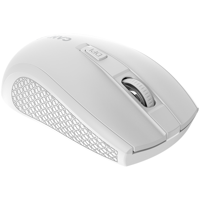 CANYON MW-7, 2.4Ghz wireless mouse, 6 buttons, DPI 800/1200/1600, with 1 AA battery ,size 110*60*37mm,58g,white [3]