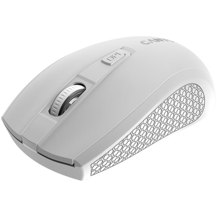 CANYON MW-7, 2.4Ghz wireless mouse, 6 buttons, DPI 800/1200/1600, with 1 AA battery ,size 110*60*37mm,58g,white [2]