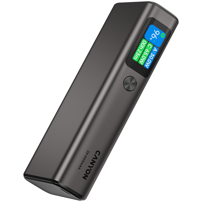 CANYON power bank OnPower 230 TFT 20000 mAh PD130W Dark Grey [4]