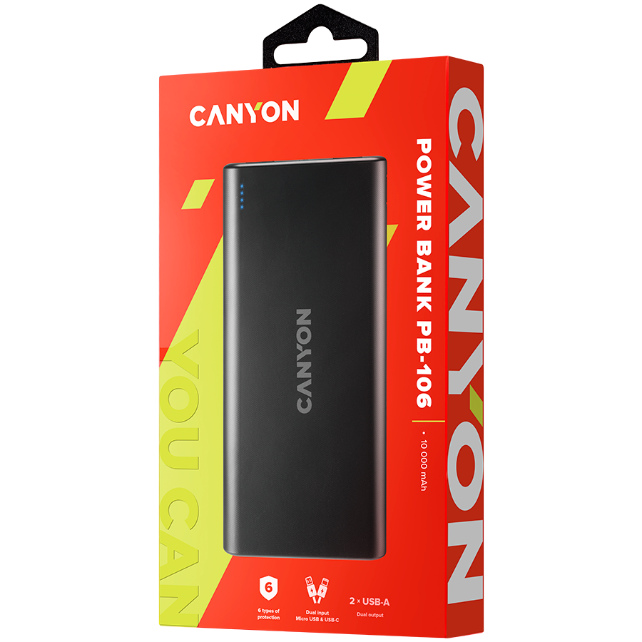 CANYON power bank PB-106 10000 mAh Black [3]