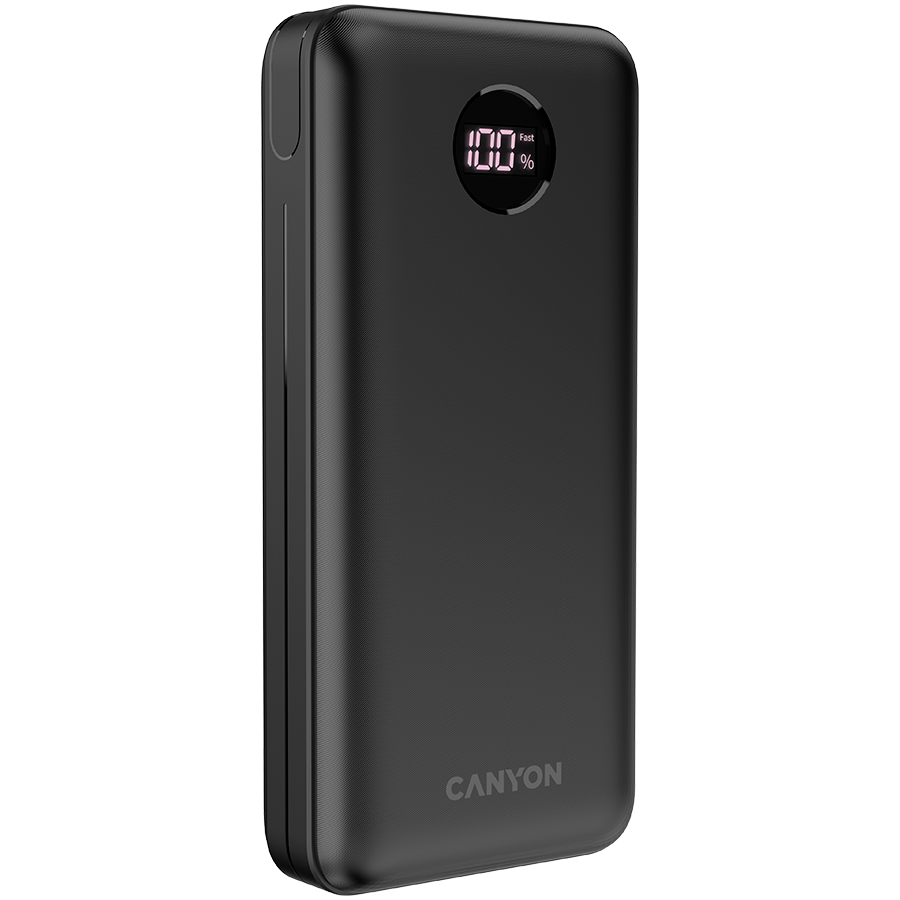 CANYON power bank PB-2002 LED 20000 mAh PD 20W QC 3.0 Black [2]