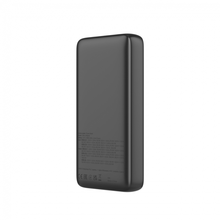 CANYON Power Bank PB-240, 25000mAh PD140W display power bank,Size160.0x82x27 mm Weight 508+-10g, Dark Grey [5]